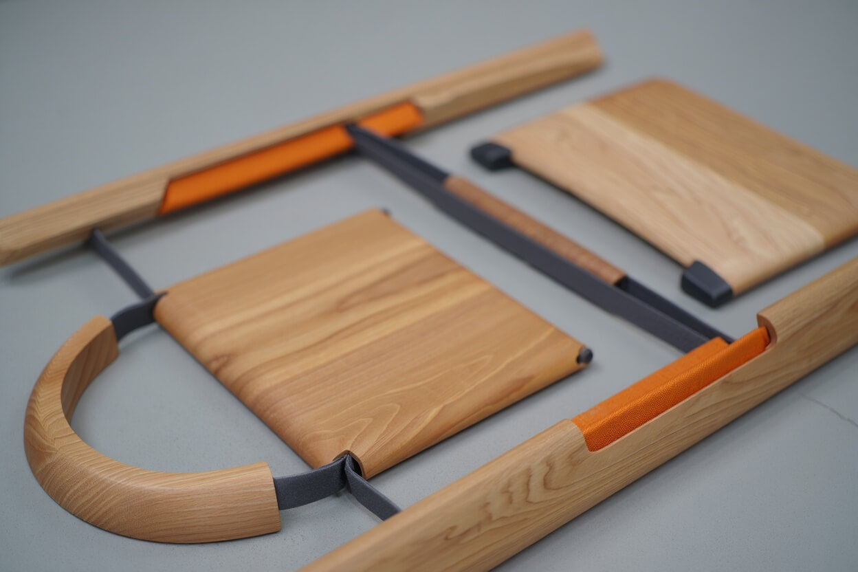 Sustainable wood components for SeatPro frames